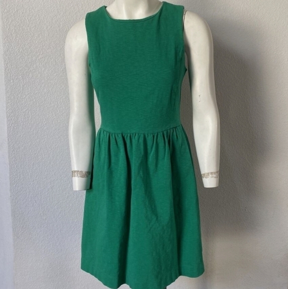 J. Crew Classic Green Dress with Pockets Size Small - Picture 1 of 5